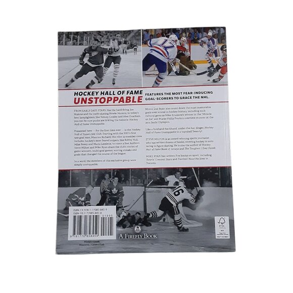 Hockey Hall of Fame Unstoppable Book NHL Trade Paperback 2016 - Picture 2 of 2